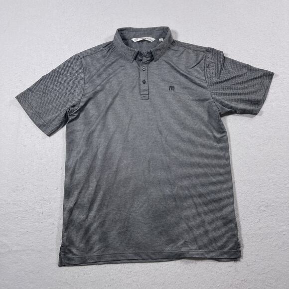 Travis Mathew Polo Shirt Mens Medium Gray Performance Golf Stretch Lightweight‎ - Picture 1 of 9